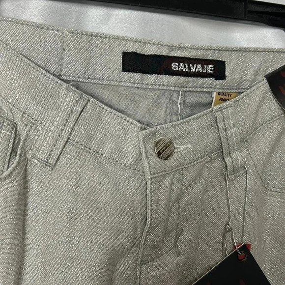 RARE VTG NWT SILVER SALVAGE LOW RISE  ,SKINNY SHINY women s jeans size 4,6 & 10 - Picture 6 of 15
